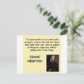 Carte Postale isaac newton (Debout devant)