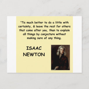 Carte Postale isaac newton