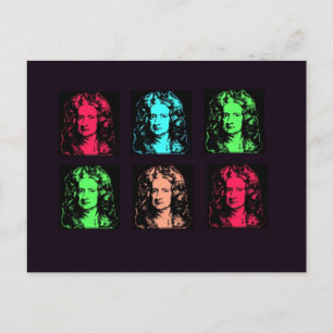 Carte Postale Isaac Newton Collage