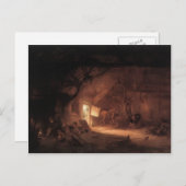 Carte Postale Isaac van Ostade - Ferme Intérieur (Devant / Derrière)