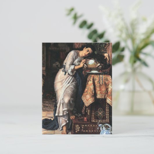 Carte Postale Isabella et le Pot de Basil par William Hunt (Debout devant)