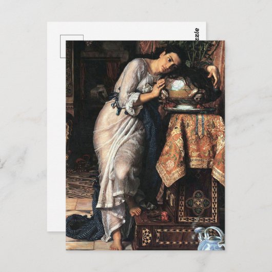 Carte Postale Isabella et le Pot de Basil par William Hunt (Devant / Derrière)