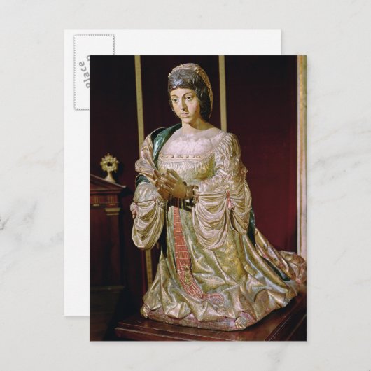 Carte Postale Isabelle de Castille dans la prière, 1520-22 (Devant / Derrière)