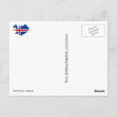 Carte Postale Ísafjörður, Islande (Dos)