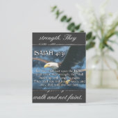 Carte Postale ISAIAH 40:31 Monter avec des ailes comme des ailes (Debout devant)