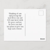 Carte Postale Isaïe 61 3 Beauté de Ashes Bible Verse Rose (Dos)