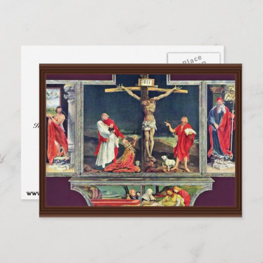 Carte Postale Isenheim Ancien Altar Dans L'Antonine Isenhe (Devant / Derrière)