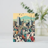 Carte Postale Isfahan with zombies - Persian (iran) design (Debout devant)