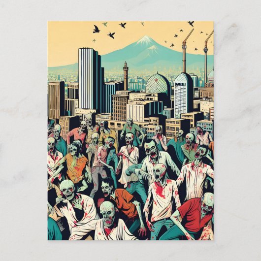 Carte Postale Isfahan with zombies - Persian (iran) design (Devant)