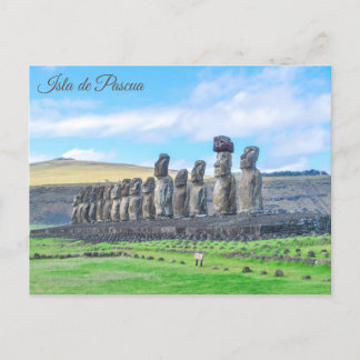 Carte Postale Isla de Pascua, (Île de Pâques), Chili