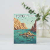 Carte Postale Isla Espíritu Santo Mexique (Debout devant)
