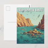 Carte Postale Isla Espíritu Santo Mexique (Devant / Derrière)