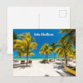 Carte Postale Isla Holbox Mexico Beautiful Beach with Palms  (Devant / Derrière)