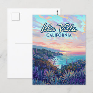 Carte Postale Isla Vista Californie Père Noël Barbara Goleta Col