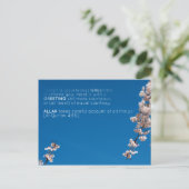 Carte Postale Islam corran verse salaam salam fleur (Debout devant)