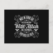 Carte Postale Islam - Réparez Votre Relation Avec Allah (Devant)