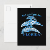 Carte Postale Islamorada Florida Keys Vacances Dauphins Tribaux (Devant / Derrière)