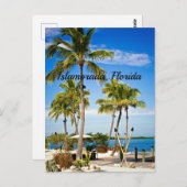Carte Postale Islamorada, Floride photo tropicale (Devant / Derrière)
