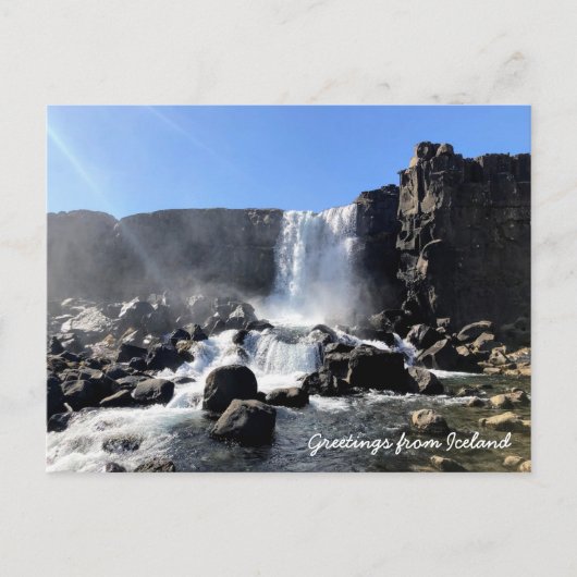 Carte postale islandaise (Devant)