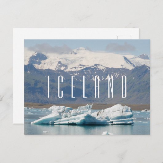 Carte postale Islande (Devant / Derrière)