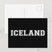 Carte Postale Islande (Devant / Derrière)