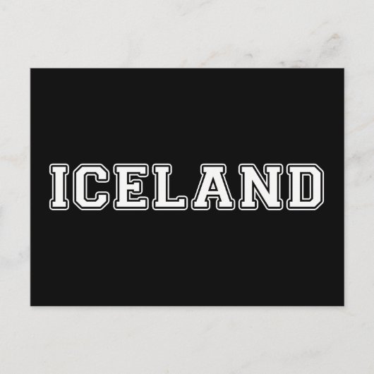 Carte Postale Islande (Devant)