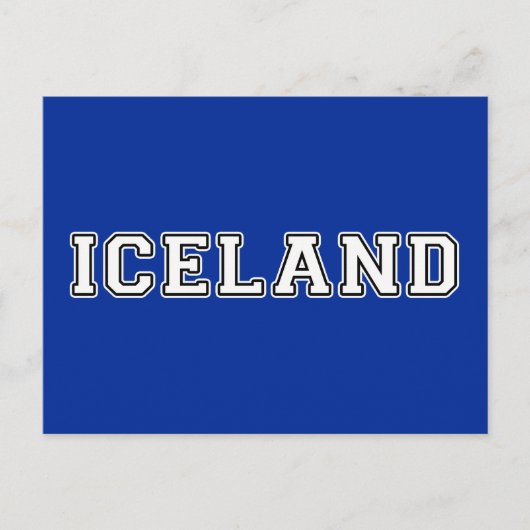 Carte Postale Islande (Devant)