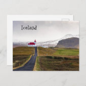 Carte postale Islande (Devant / Derrière)