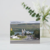 Carte Postale Islande, Akureyrarkirkja, Akureyri (Debout devant)