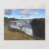 Carte Postale Islande - Cascade de Gullfoss (Devant)