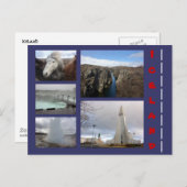 Carte Postale Islande Collage 1 (Devant / Derrière)