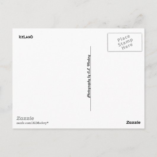 Carte Postale Islande Collage 1 (Dos)