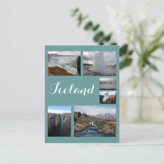 Carte Postale Islande Collage 2 (Debout devant)