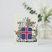 Carte Postale Islande Détail des armoiries (Debout devant)