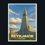 Carte Postale Islande Église Reykyavik de Hallgrimur Voyage<br><div class="desc">L'église de Hallgrímur (Hallgrímskirkja) est l'un des monuments les plus emblématiques d'Islande, qui domine la capitale Reykjavík avec son architecture remarquable. S'élevant à 74, 5 mètres, c'est la plus haute église d'Islande et l'un des bâtiments les plus reconnaissables du pays. Conçu par l'architecte islandais Guðjón Samúelsson, l'église s'inspire des colonnes...</div>
