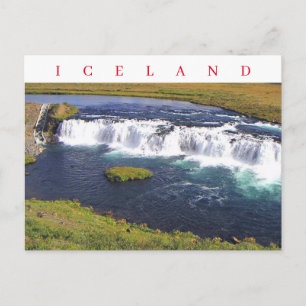 Carte postale Islande Faxi Waterfall vue