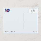 Carte Postale Islande - Lagon Bleu, Islande (Dos)