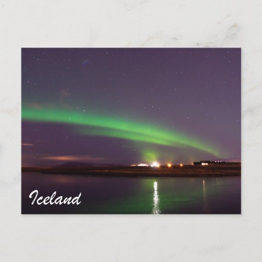 Carte postale Islande — Lumières du Nord / Aurora (Devant)