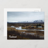 Carte postale Islande — Parc national de Thingvell (Devant / Derrière)