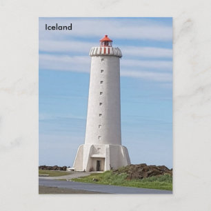 Carte Postale Islande, Phare d'Akranes