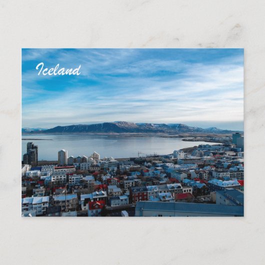 Carte postale Islande — Reykjavik Skyline (Devant)