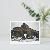 Carte Postale Islande, terre de glace & feu, roche de lave, sabl (Debout devant)