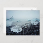 Carte Postale Islande Tourisme Ice Ocean Beach Belle nature (Devant / Derrière)