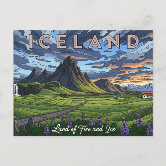 Carte Postale Islande Travel (Devant)