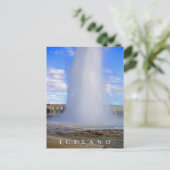 Carte postale Islande vue geyser (Debout devant)
