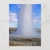 Carte postale Islande vue geyser (Devant)