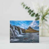 Carte postale Islande Waterfall (Debout devant)