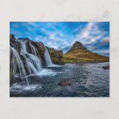 Carte postale Islande Waterfall (Devant)