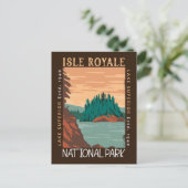 Carte Postale Isle Royale Parc national Lake Superior en difficu (Debout devant)