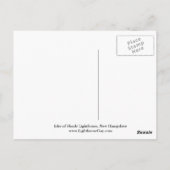 Carte Postale Isles of Shoals Lighthouse, New Hampshire Postcard (Dos)